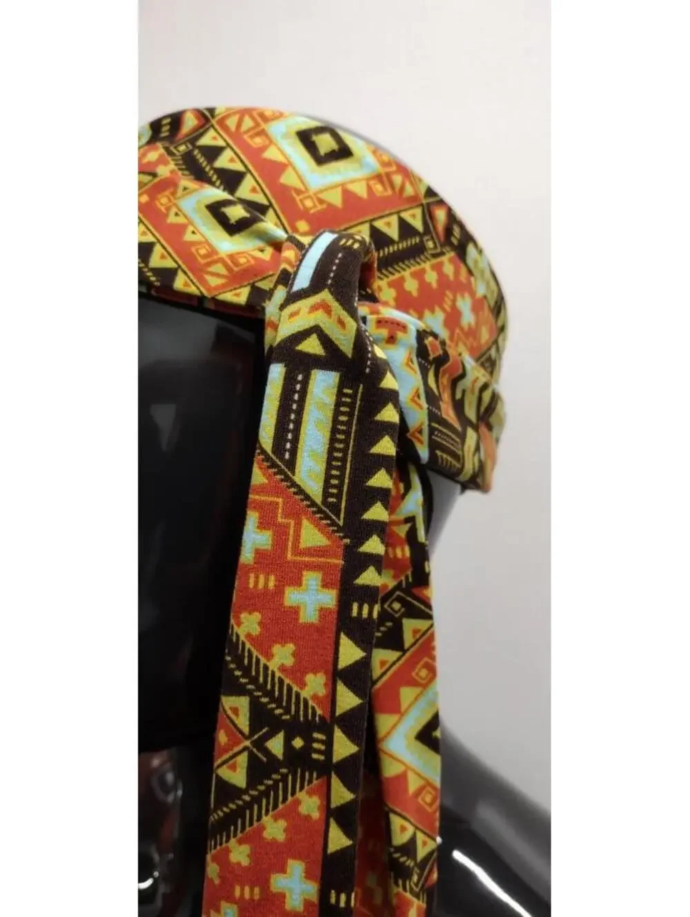 Geometric Diamonds Brown Retro Sash Cloth Belt Tribal Brown Hippie Bohemian NEW